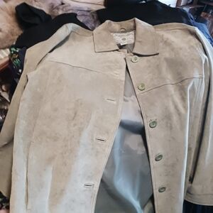 St. John's Bay Light Green Suede Jacket